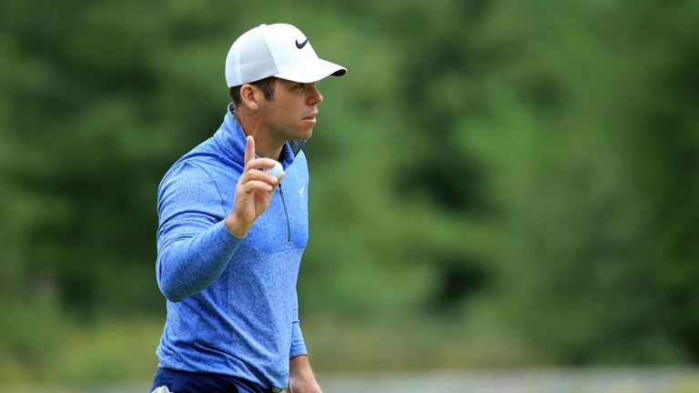 Paul Casey during the final round of the Deutsche Bank Championship at TPC Boston
