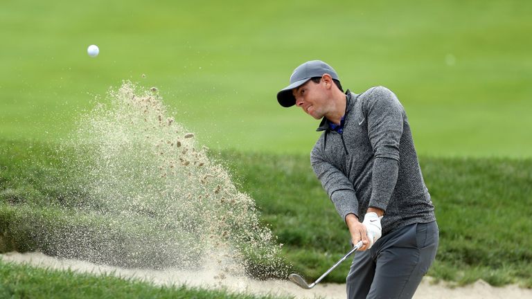 Rory McIlroy during the final round of the Deutsche Bank Championship