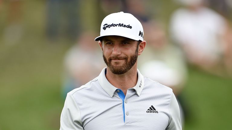 Dustin Johnson during the second round of the BMW Championship at Crooked Stick Golf Club