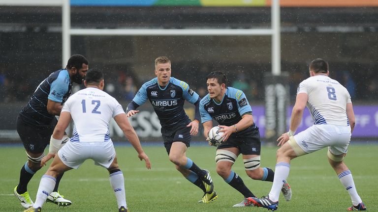 Guinness PRO12, BT Sport Cardiff Arms Park, Wales 20/2/2016.Cardiff Blues vs Leinster.Cardiff Blues' Ellis Jenkins.Mandatory Credit ..INPHO/Ashley Crowden