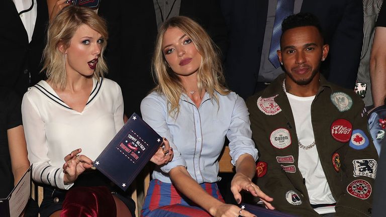 Lewis Hamilton spent the week after the Italian GP attending the New York Fashion Show in the company of celebrities Taylor Swift and Martha Hunt 