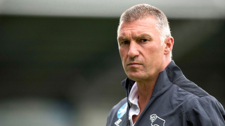 Nigel Pearson prior to the Pre-Season Friendly between Chesterfield and Derby County