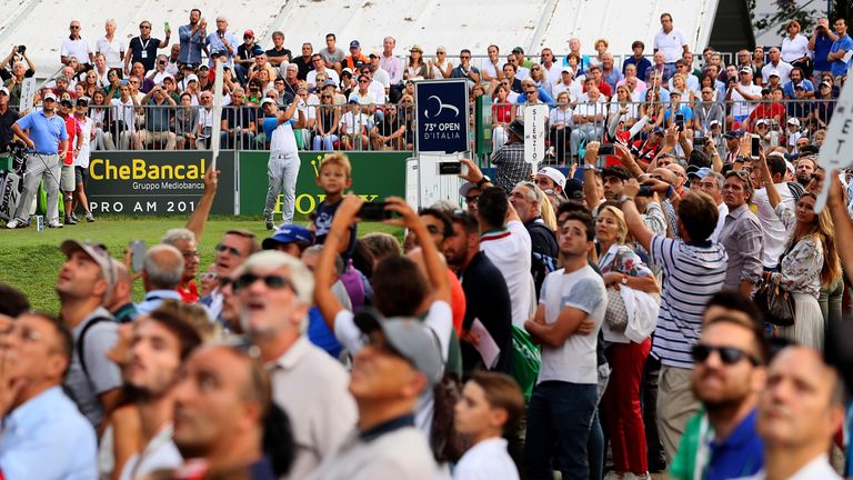 Huge galleries had plenty to cheer from home favourite Francesco Molinari 