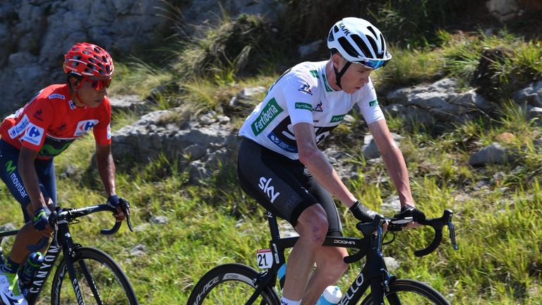 Nairo Quintana and Chris Froome stage 12 Vuelta