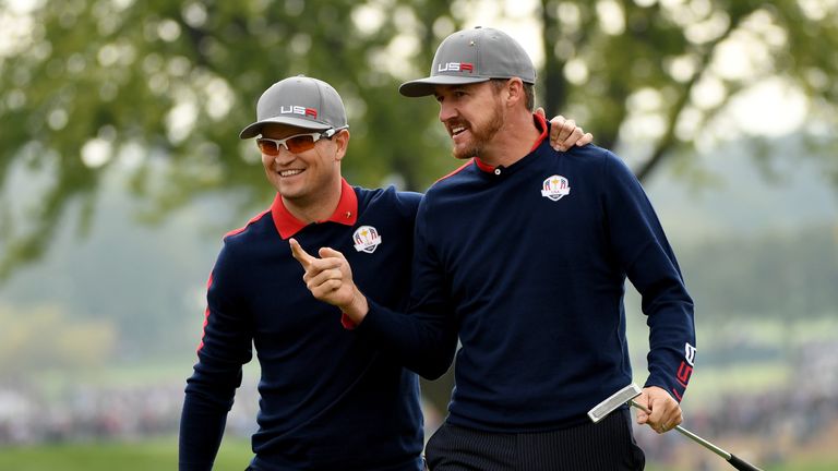 Zach Johnson and Jimmy Walker beat Sergio Garcia and Martin Kaymer 4&2
