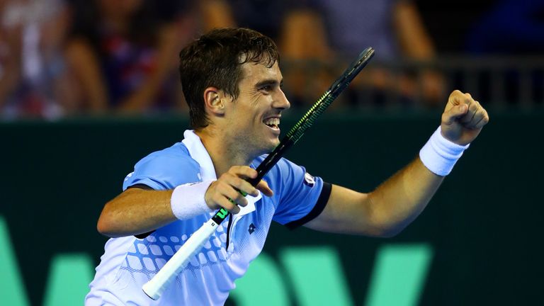 Guido Pella beat Kyle Edmund to put Argentina into a powerful position