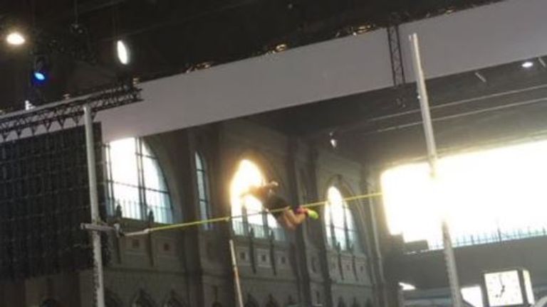 Holly shines at the unusual surroundings in Zurich