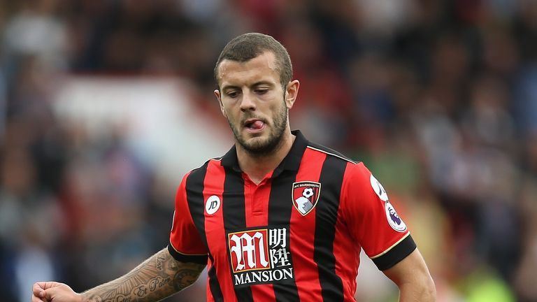 BOURNEMOUTH, ENGLAND - SEPTEMBER 10: Jack Wilshere of AFC Bournemouth in action during the Premier League match between AFC Bournemouth and West Bromwich A