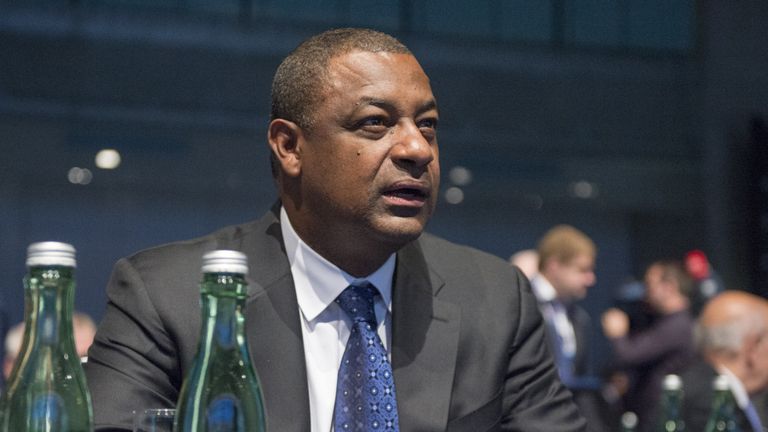Jeffrey Webb, President of CONCACAF and the Cayman Islands Football Association and FIFA Vice President, attends the XXXIX Ordinary UEFA Congress in Vienna