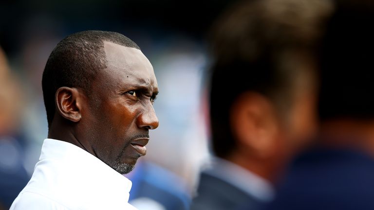 QPR manager Jimmy Floyd Hasselbaink during a pre-season friendly