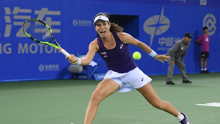 Johanna Konta is in to the quarter finals of the Wuhan Open 