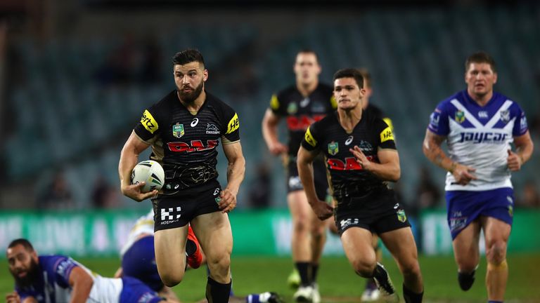 Josh Mansour was among the Penrith Panthers' try-scorers as they beat Canterbury Bulldogs