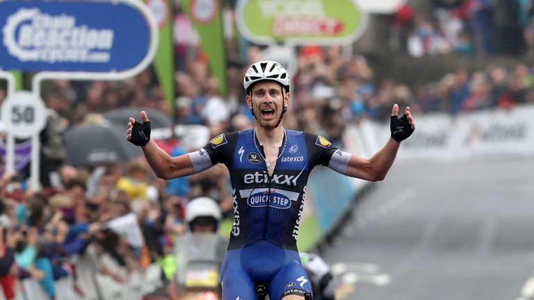 Team Etixx-Quick Step's Julien Vermote wins stage two of the 2016 Tour of Britain