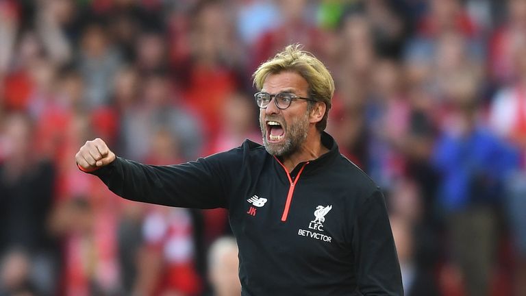 Jurgen Klopp was upset to hear his name being sung with the game still in the balance