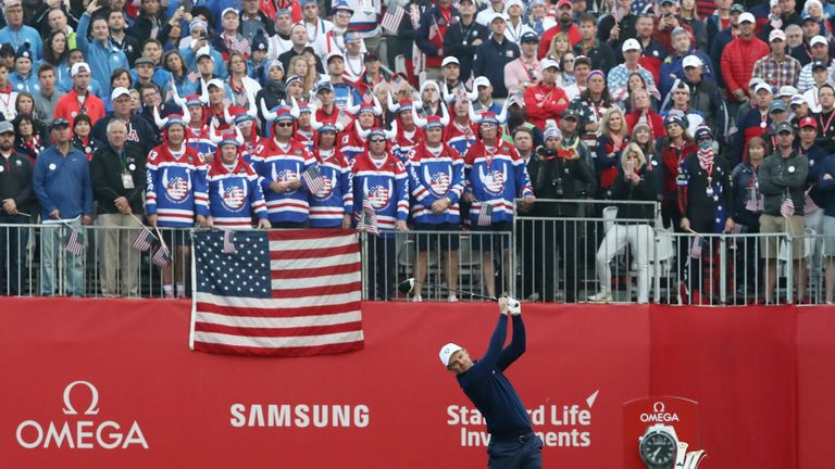 Justin Rose opens the 2016 Ryder Cup