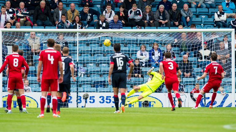 Kenny McLean scored from the penalty spot to seal the win for Aberdeen