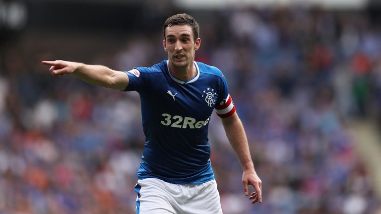 GLASGOW, SCOTLAND - AUGUST 06: Lee Wallace of Rangers  during the Ladbrokes Scottish Premiership match between Rangers and Hamilton Academical at Ibrox Sta