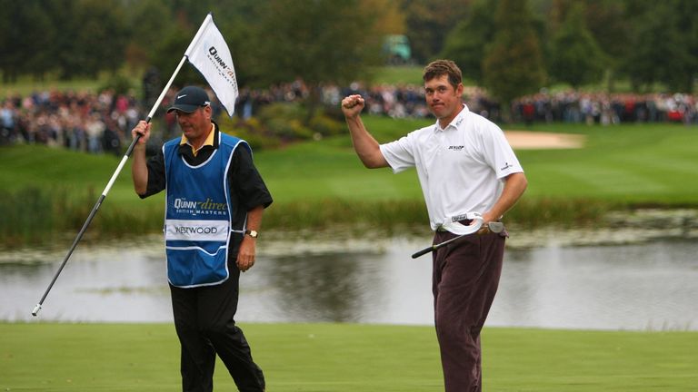 Westwood claimed a five-stroke win over Ian Poulter at the Belfry in 2007