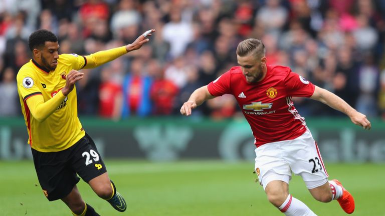 Luke Shaw was criticised by Jose Mourinho following Manchester United's defeat at Watford