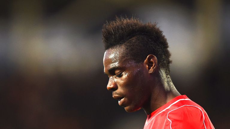 Mario Balotelli during the Premier League match between Hull City and Liverpool