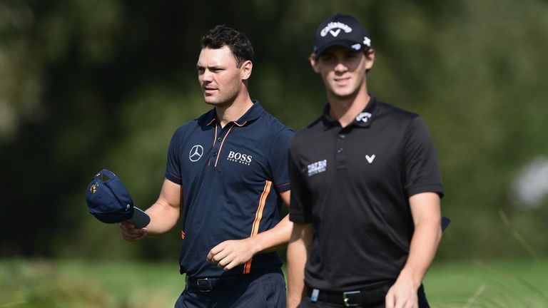 Kaymer is tied for second, but Ryder Cup team-mate Thomas Pieters is battling to make the cut