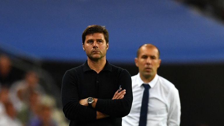 Mauricio Pochettino's first Champions League game as a manager ended in a 2-1 defeat for Tottenham 