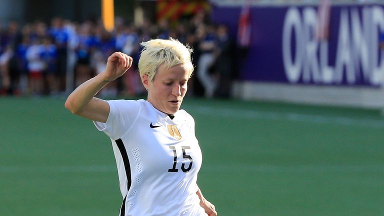 Megan Rapinoe in action for the United States