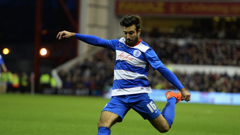 NOTTINGHAM, ENGLAND - JANUARY 09: Michael Doughty of Queens Park Rangers during The Emirates FA Cup Third Round match between Nottingham Forest and Queens 