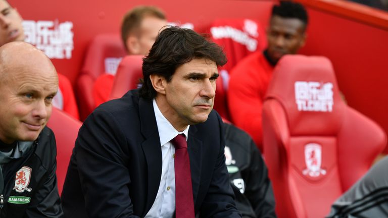Aitor Karanka was unimpressed with Middlesbrough's first-half showing against Spurs