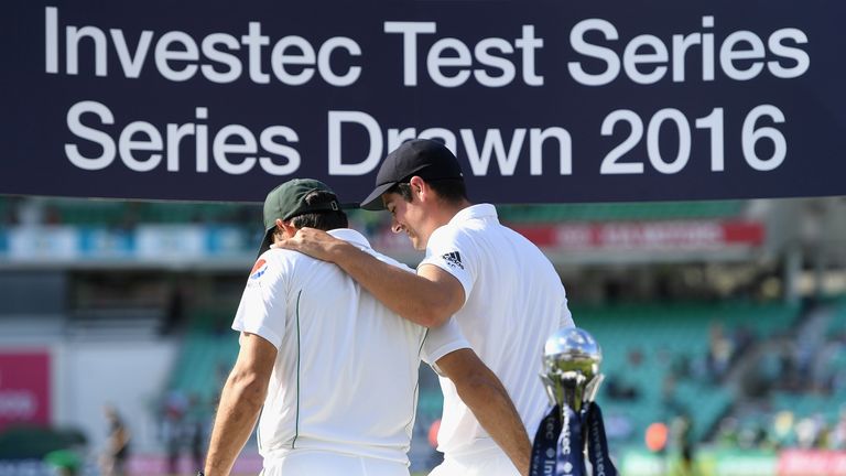 Misbah-ul-Haq and Alastair Cook shared the Test spoils at the Oval