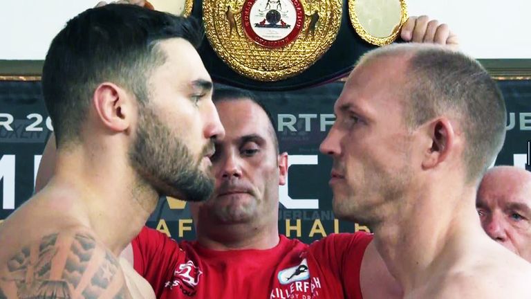 Nathan Cleverly and Juergen Braehmer face-off