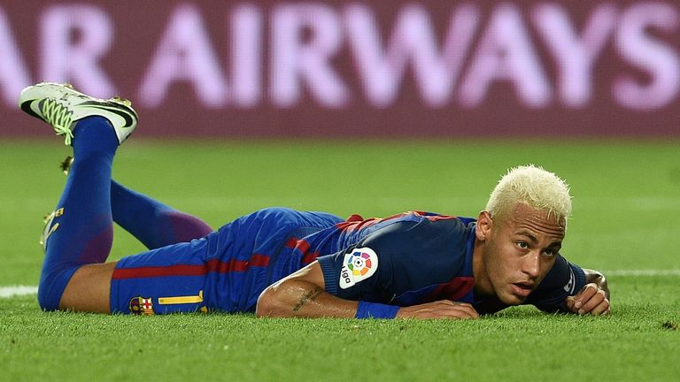 Barcelona's Brazilian forward Neymar was powerless to stop loss