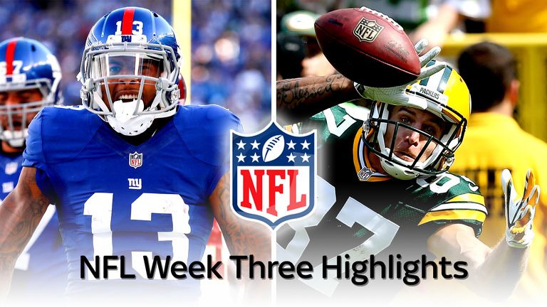 Highlights from week three in the NFL