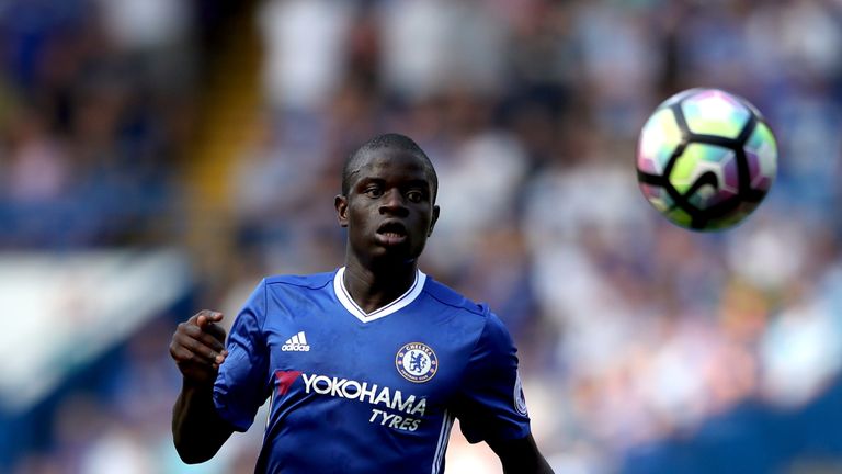 Chelsea's N'Golo Kante during the Premier League match at Stamford Bridge, London.