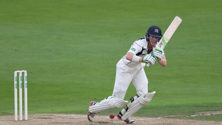 Nick Gubbins in action on day two at Trent Bridge