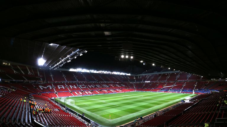 A general view of Old Trafford stadium.