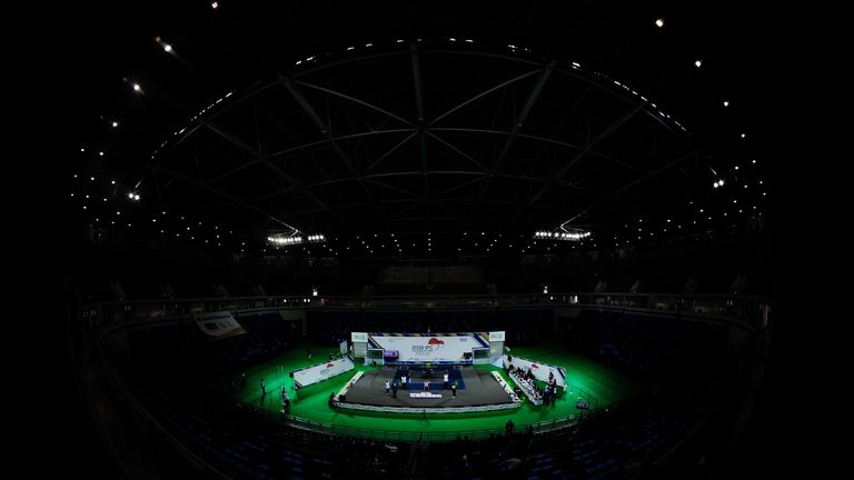 RIO DE JANEIRO, BRAZIL - JANUARY 21:  General view during the 2016 IPC Powerlifting World Cups - Aquece Rio Test Event for the Rio 2016 Paralympics at Aren