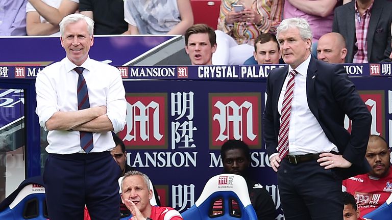 Alan Pardew and Crystal Palace host Stoke on Super Sunday 