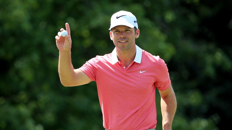 Paul Casey during the first round of the Deutsche Bank Championship at TPC Boston