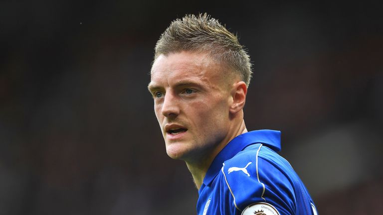 Jamie Vardy in action at Old Trafford