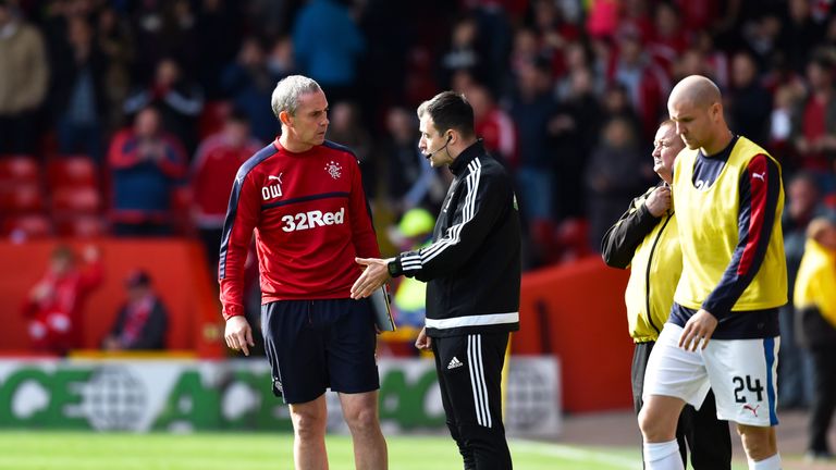 Rangers assistant manager David Weir voices his feelings at full-time