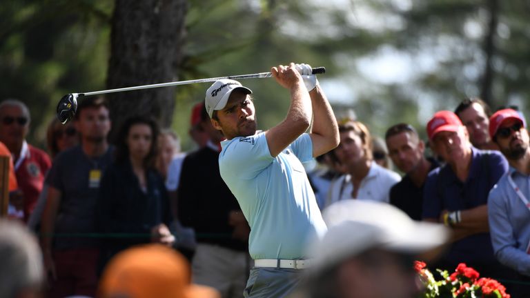 Romain Langasque during the second round of the Omega European Masters