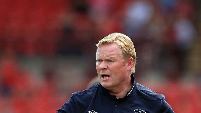 Ronald Koeman manager of Everton during the pre-season friendly match between Barnsley and Everton at Oakwell Stadium