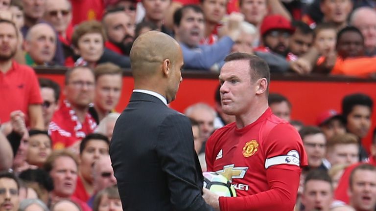 during the Premier League match between Manchester United and Manchester City at Old Trafford on September 10, 2016 in Manchester, England.