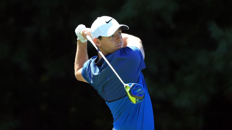 Rory McIlroy slipped to four over after just three holes
