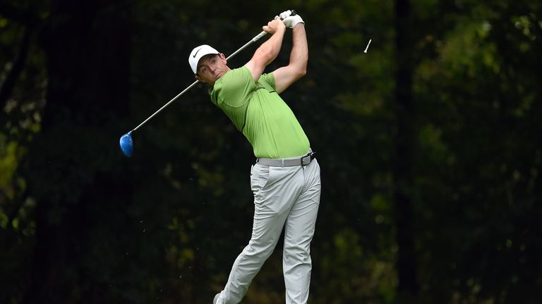 Rory McIlroy during the first round of the BMW Championship at Crooked Stick