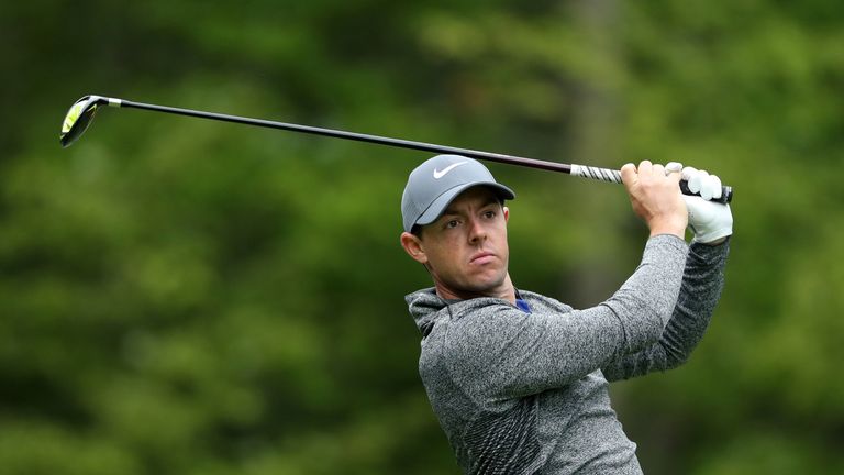 Rory McIlroy during the final round of the Deutsche Bank Championship at TPC Boston