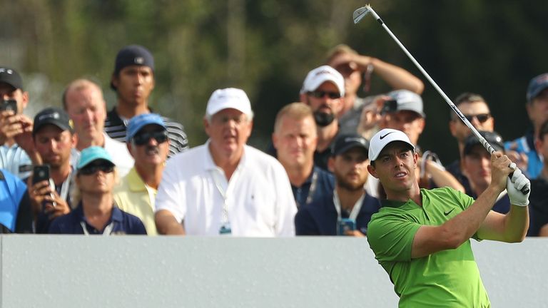 Rory McIlroy during the first round of the BMW Championship at Crooked Stick