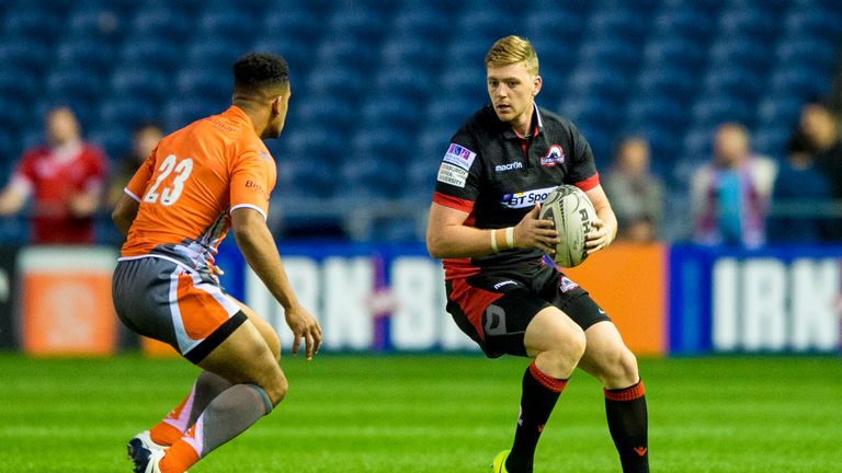 Glenn Bryce in action for Edinburgh