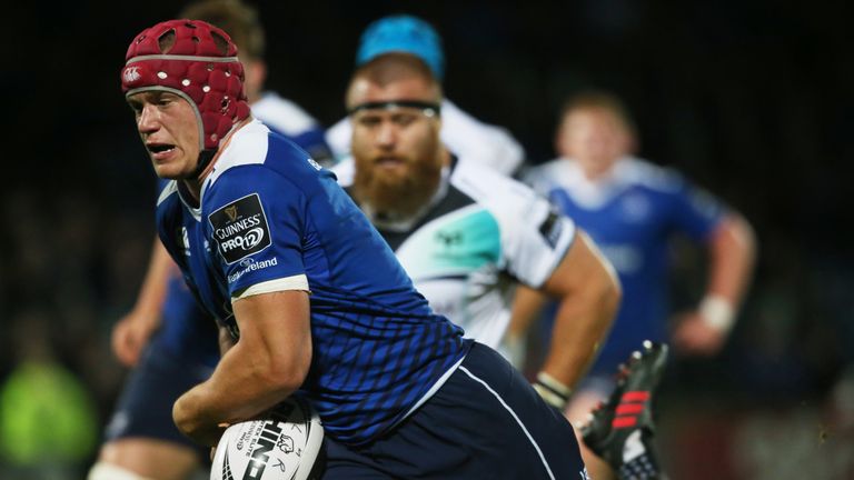 Josh van der Flier scores a try against Ospreys